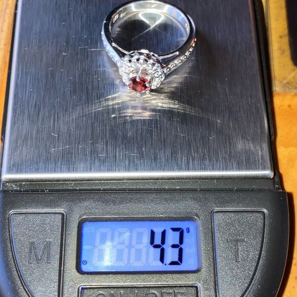 Interchangeable Multi Gemstone Sterling Silver Ring Size 9 - Picture 10 of 10